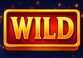 Close-up of the Lucky Fruits wild symbol with high-contrast slot UI styling